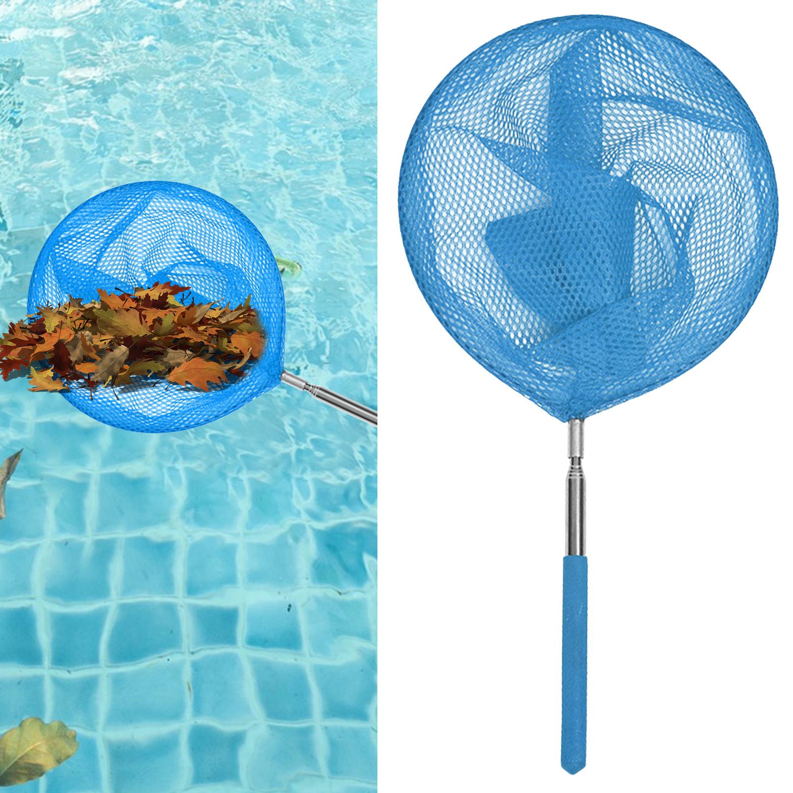 Cleaner Fish Aquarium - 스테인리스 텔레스코픽 수영장 청소망, 어린이 낚시망,