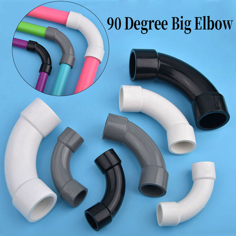 Aquarium Fish Big - 1pc PVC 내경 20/50 90도 초승달형