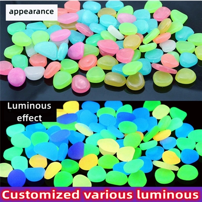 Aquarium Fish That Glow In The Dark - 100/200Pcs 어둠 속에서 빛나는 빛나는 모래