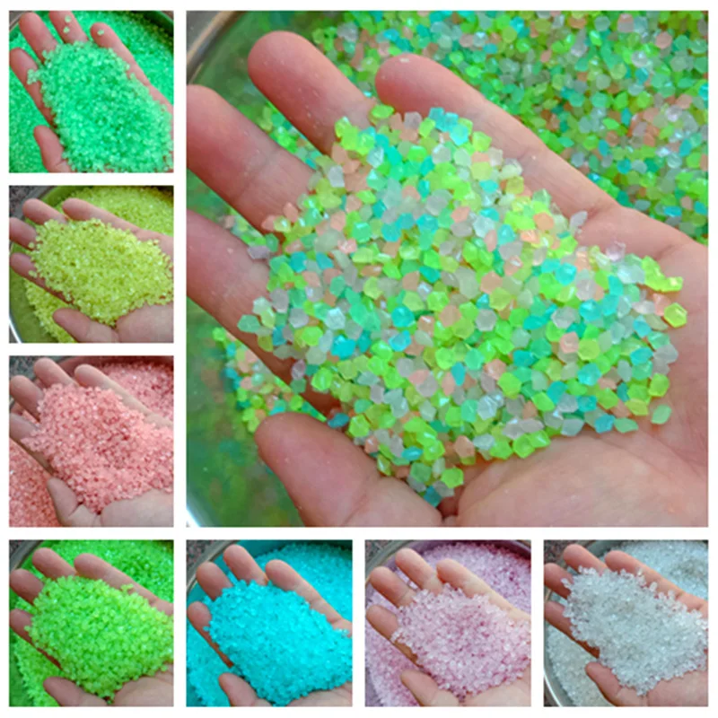 Aquarium Fish That Glow In The Dark - 2000개 3-5mm 야광 모래 어둠 속에서