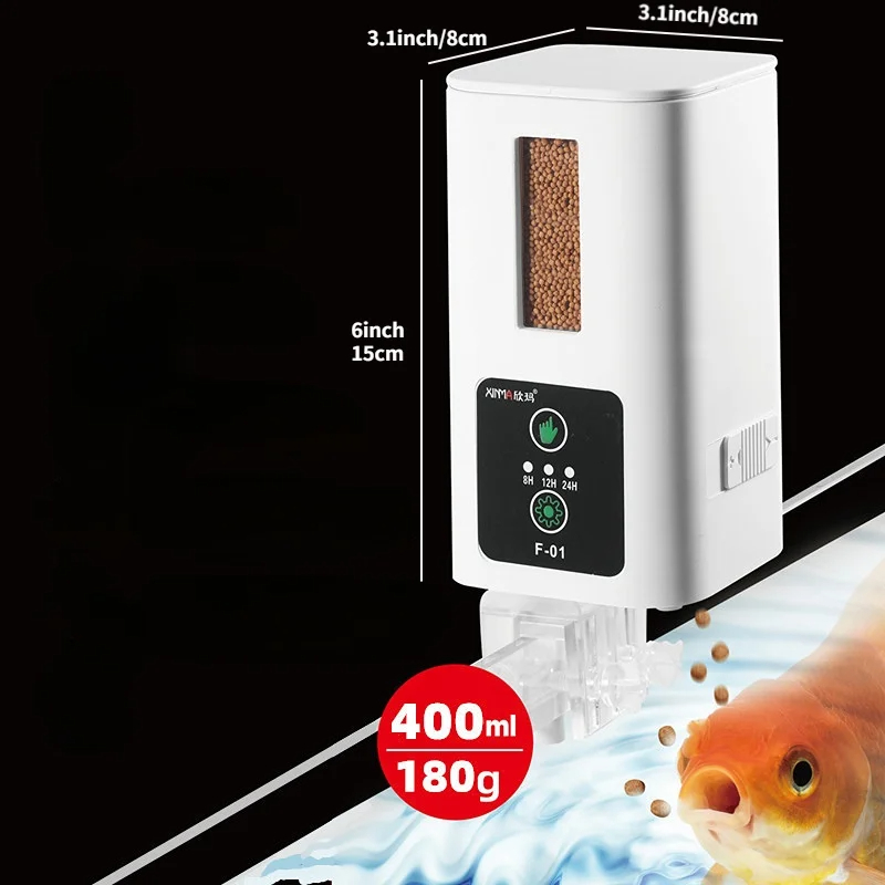 Aquarium Fish Big - 400ml 수족관 Automatische Feeder 수족관 Intelligente