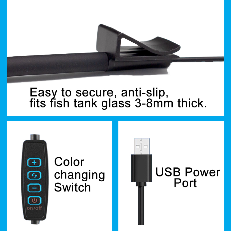 USB 수족관 LED 램프 어항 조명 장식 수생 식물  - Aquarium Fish Quarantine 리뷰 및 가격