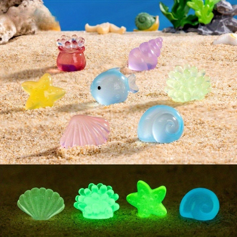 어둠 속에서 빛나는 바다 동물 미니어처, 수족관 어항  - Aquarium Fish That Glow In The Dark 리뷰 및 가격