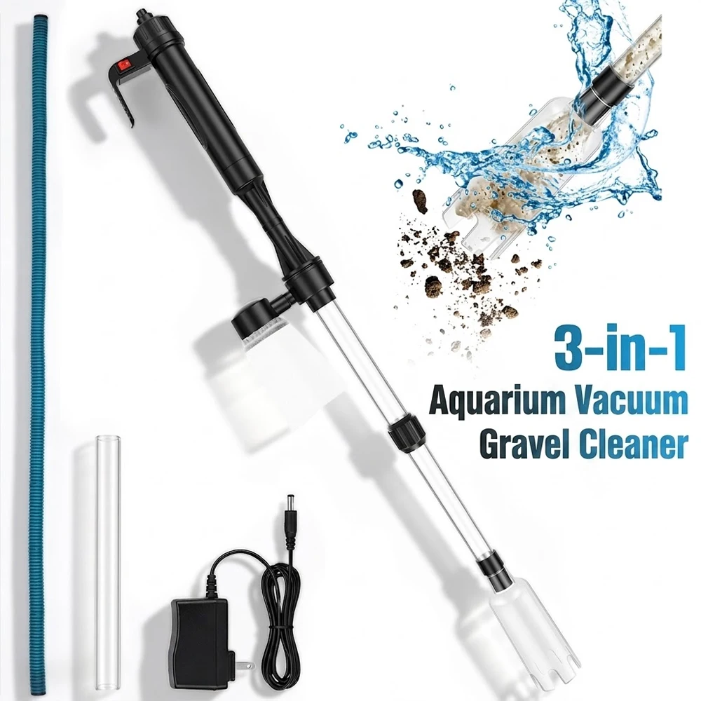수족관 진공 자갈 청소기 3 in 1 어항 진공청소기  - Cleaner Fish Aquarium 리뷰 및 가격