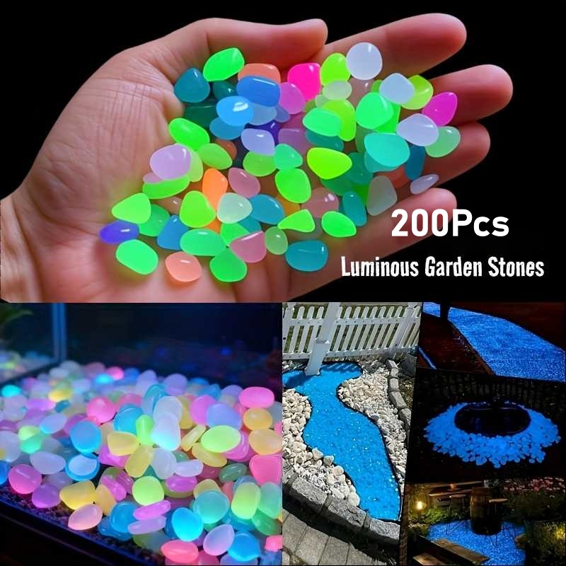 200개 야광 정원 자갈, 보도, 정원 테라스, 잔디밭 - Aquarium Fish That Glow In The Dark 리뷰 및 가격