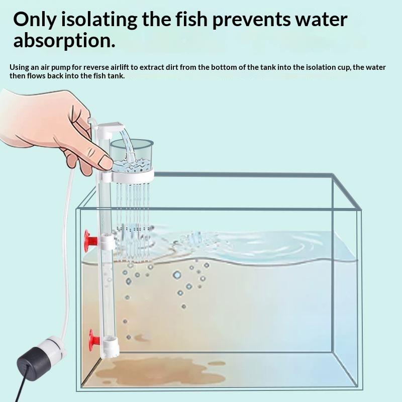 산소 공급 및 보호 가드가 있는 1세트 텔레스코픽 수족 - Cleaner Fish Aquarium 리뷰 및 가격