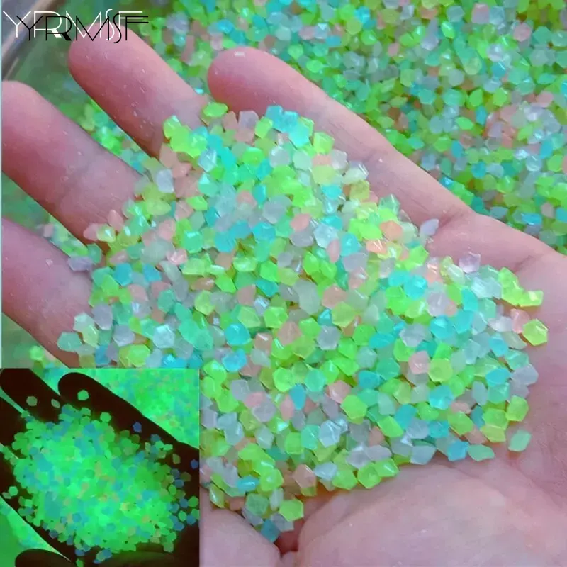 1000pcs 어두운 자갈 돌에 3-5mm 빛나는 모래 - Aquarium Fish That Glow In The Dark 리뷰 및 가격