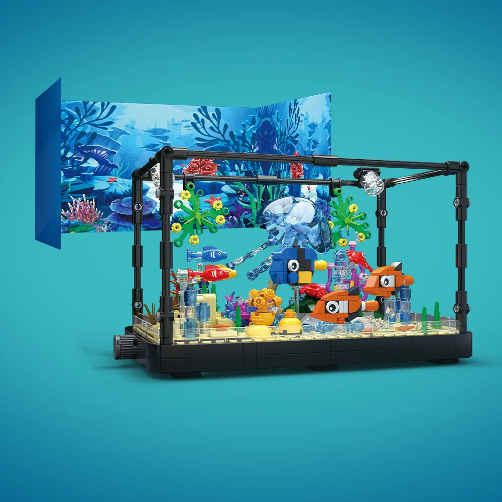 조명이 포함된 어항 빌딩 블록 세트, 수족관, 해양 거 - Aquarium Fishing 리뷰 및 가격