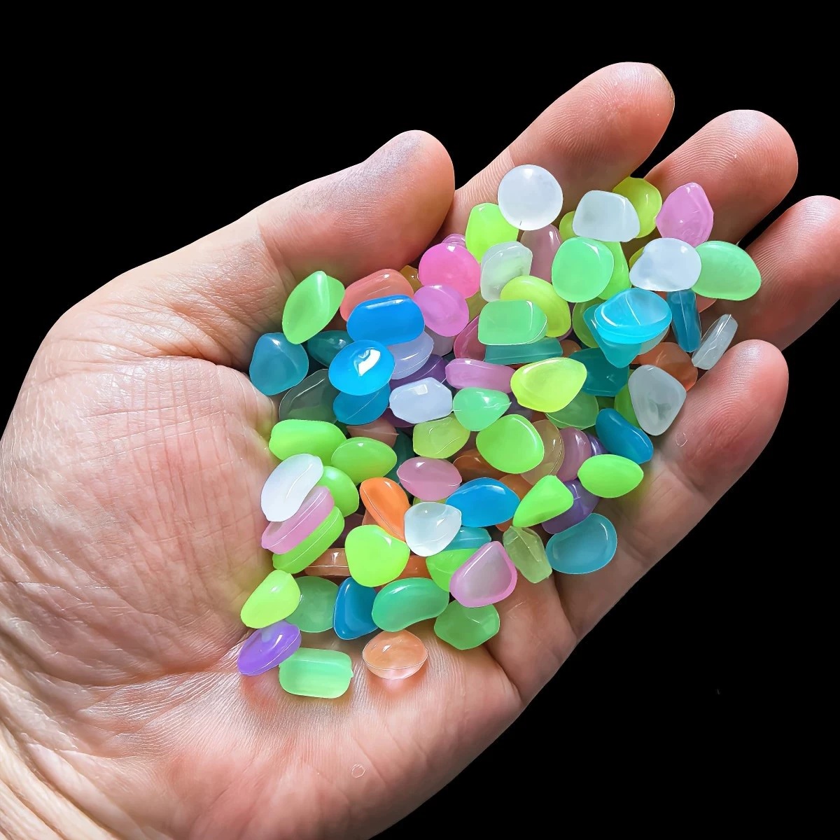 100/200Pcs 어둠 속에서 빛나는 빛나는 모래 자 - Aquarium Fish That Glow In The Dark 리뷰 및 가격