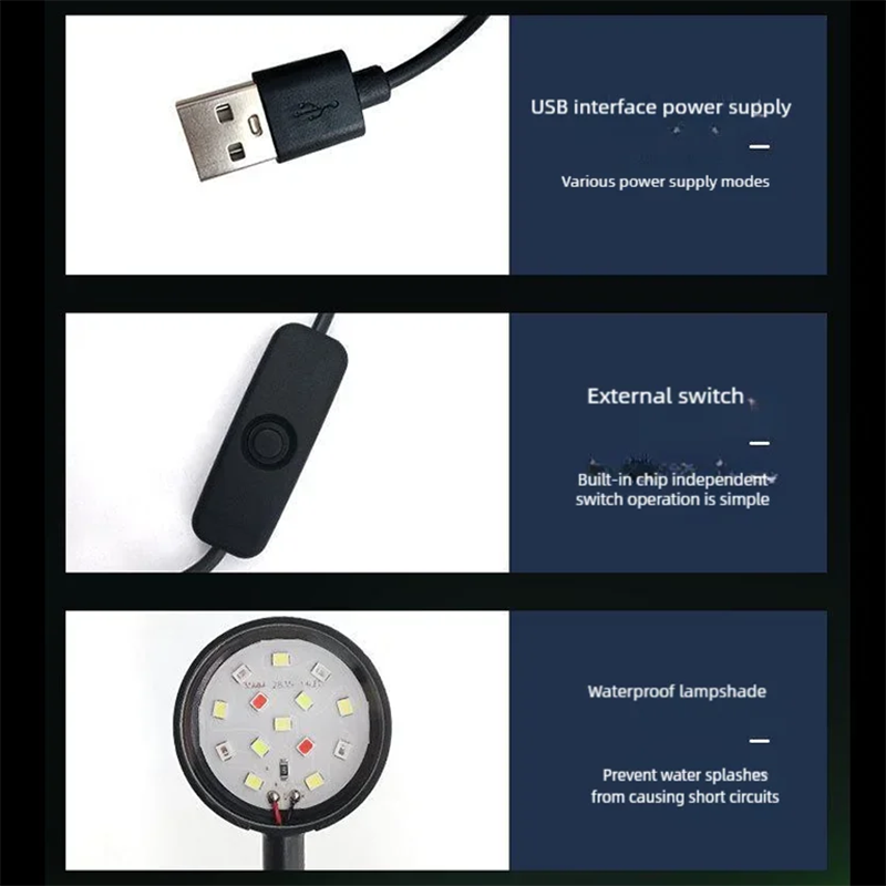 USB LED 어항 클립 램프 고투명 밝은 보조 조명  - Aquarium Fish Quarantine 리뷰 및 가격