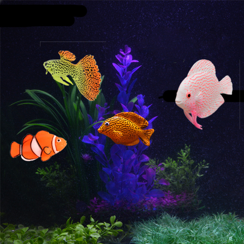 야광 발광 실리콘 물고기 어항 장식물 광대어 수조 해양 - Aquarium Fish That Glow In The Dark 리뷰 및 가격
