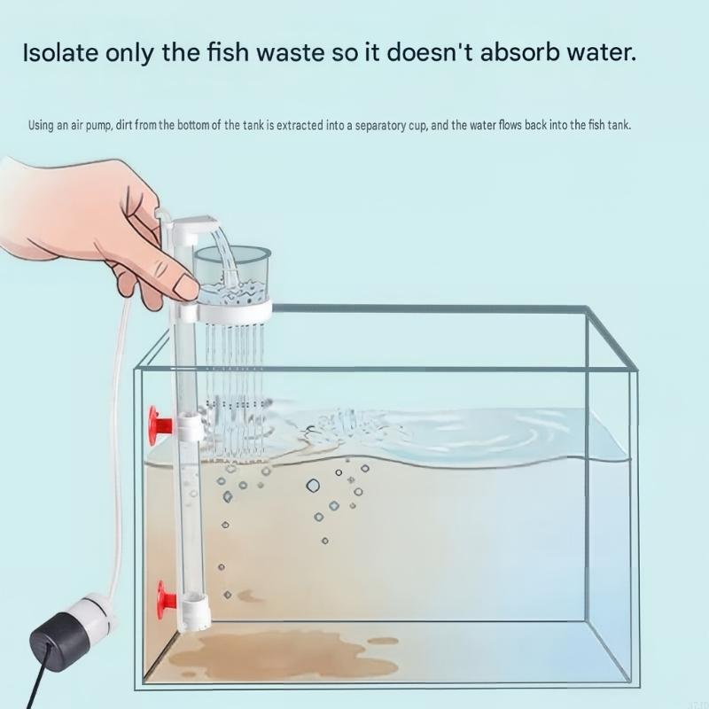 에어 리프트 수족관 가정용 탱크 바닥 청소용 폐기물 수 - Cleaner Fish Aquarium 리뷰 및 가격